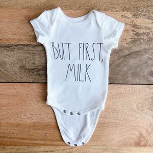 $2 Rae Dunn baby bodysuit 0-3m unisex oneise